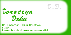 dorottya daku business card